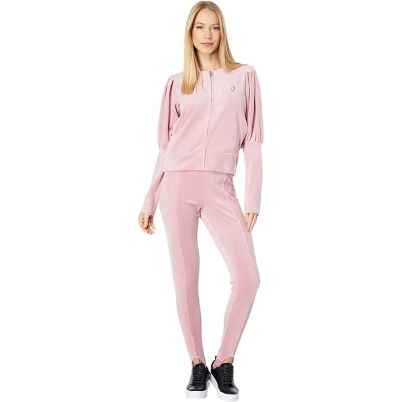 Juicy Couture Women Pintuck Velour Stirrup Pants Size M - Picture 3 of 9